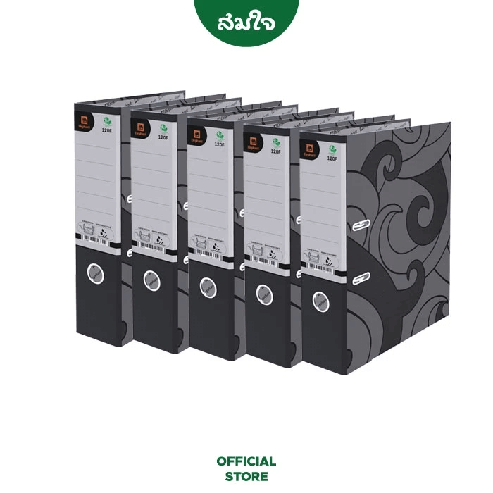 แฟ้ม 2 ห่วง ELEPHANT NO.120F ขนาด A4 สีดำ แพ็ค 12 ชิ้น_0